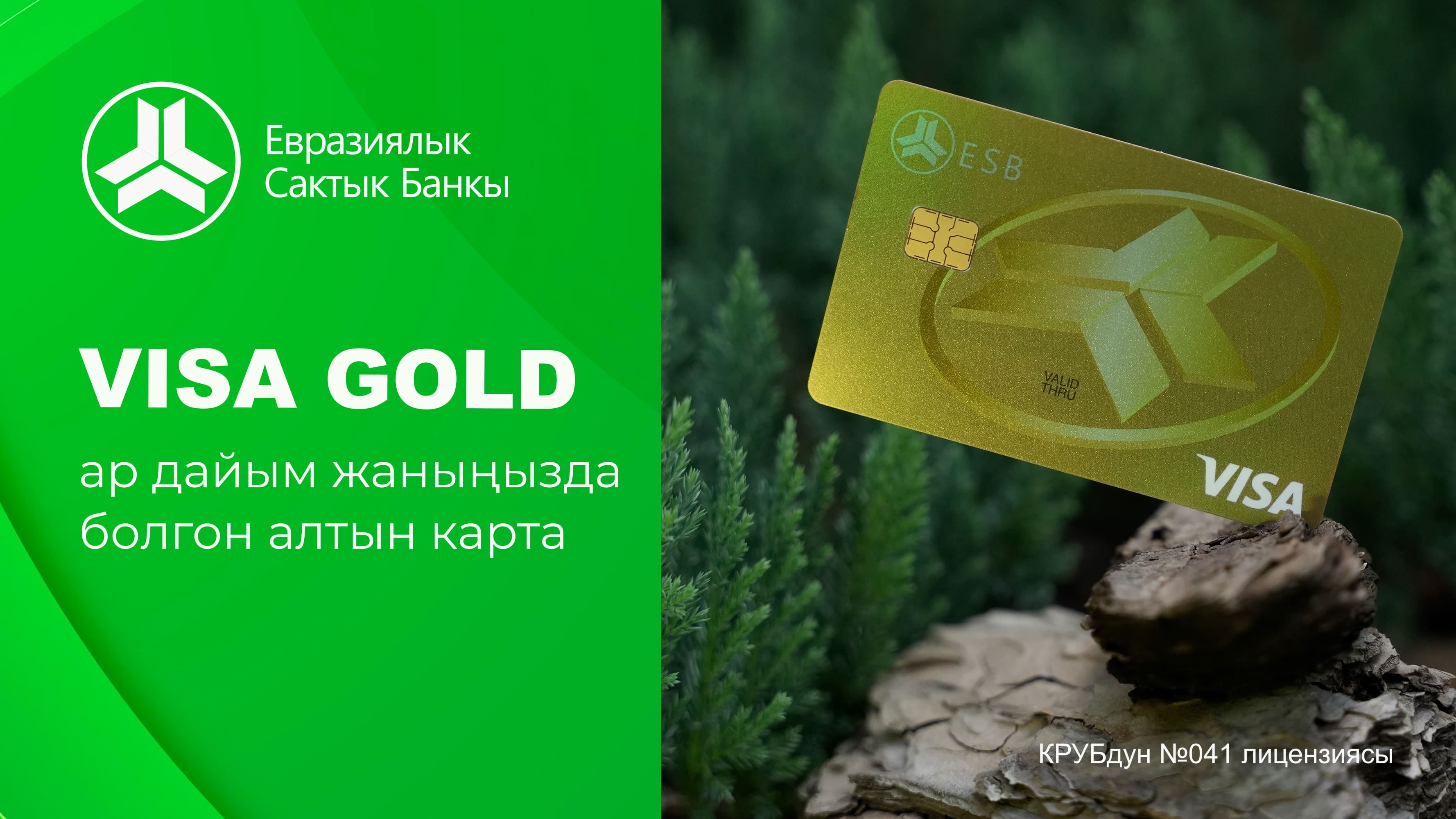 Visa Gold — бул дүйнө жүзү боюнча дүкөндөрдө, банкоматтарда, ресторандарда жана онлайн кабыл алынган, ишенимдүү төлөм каражаты.